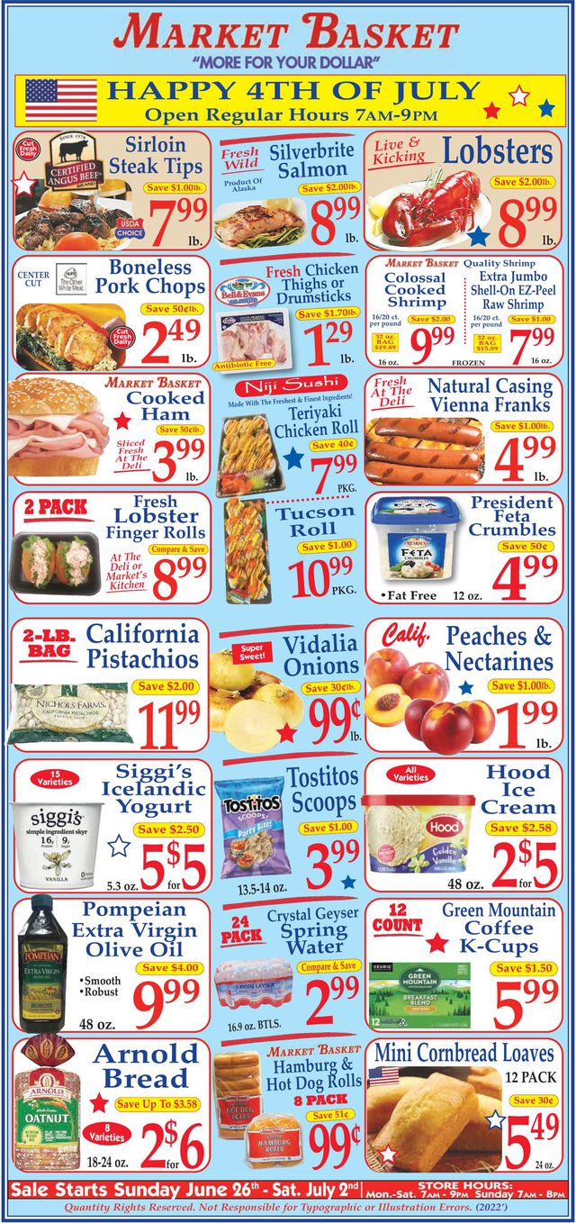 Market Basket Ad from 06/26/2022