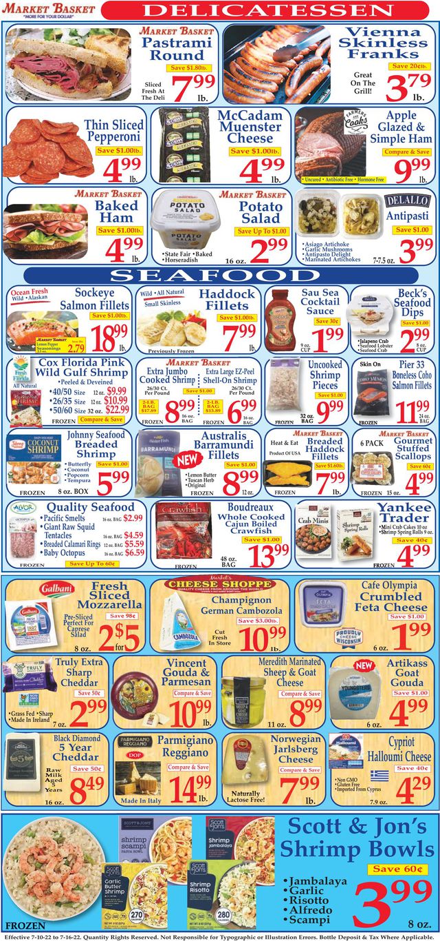 Market Basket Ad from 07/10/2022