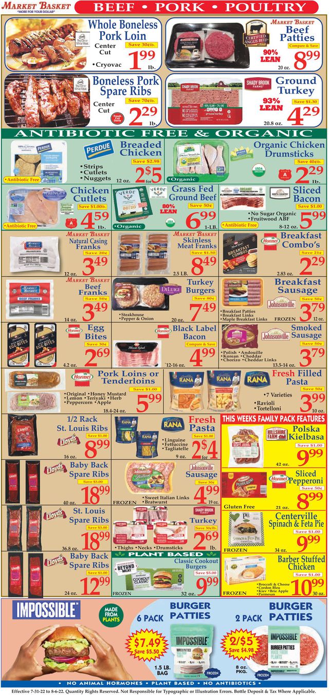 Market Basket Ad from 07/31/2022