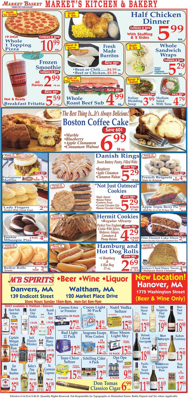 Market Basket Ad from 08/14/2022