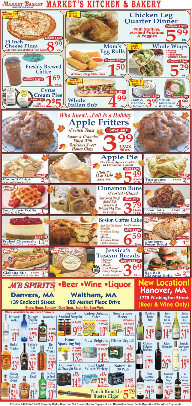 Market Basket Ad from 09/18/2022