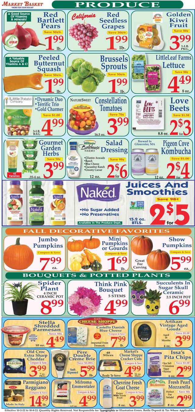 Market Basket Ad from 10/02/2022
