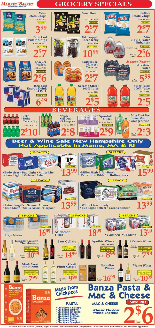 Market Basket Ad from 10/09/2022