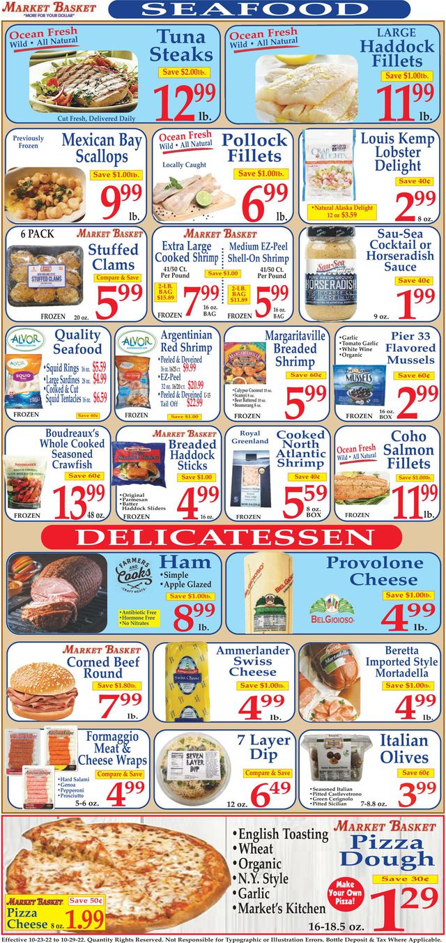Market Basket Ad from 10/23/2022