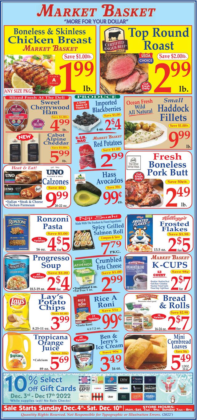 Market Basket Ad from 12/04/2022