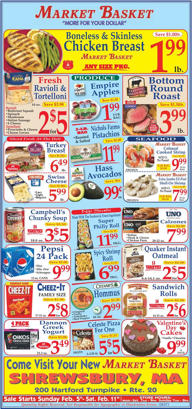 Market Basket Ad from 02/05/2023