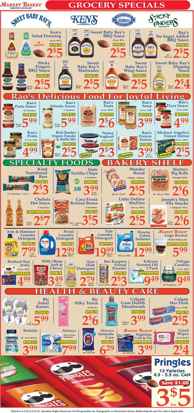 Market Basket Ad from 02/05/2023