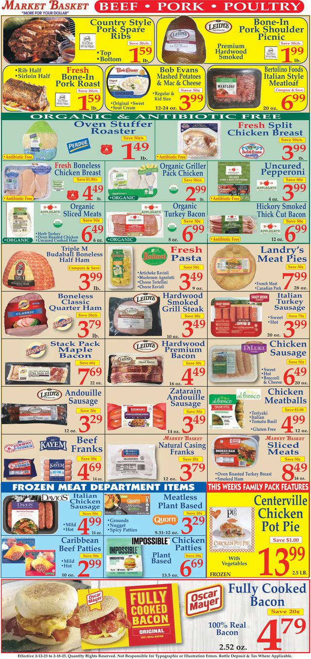 Market Basket Ad from 02/12/2023