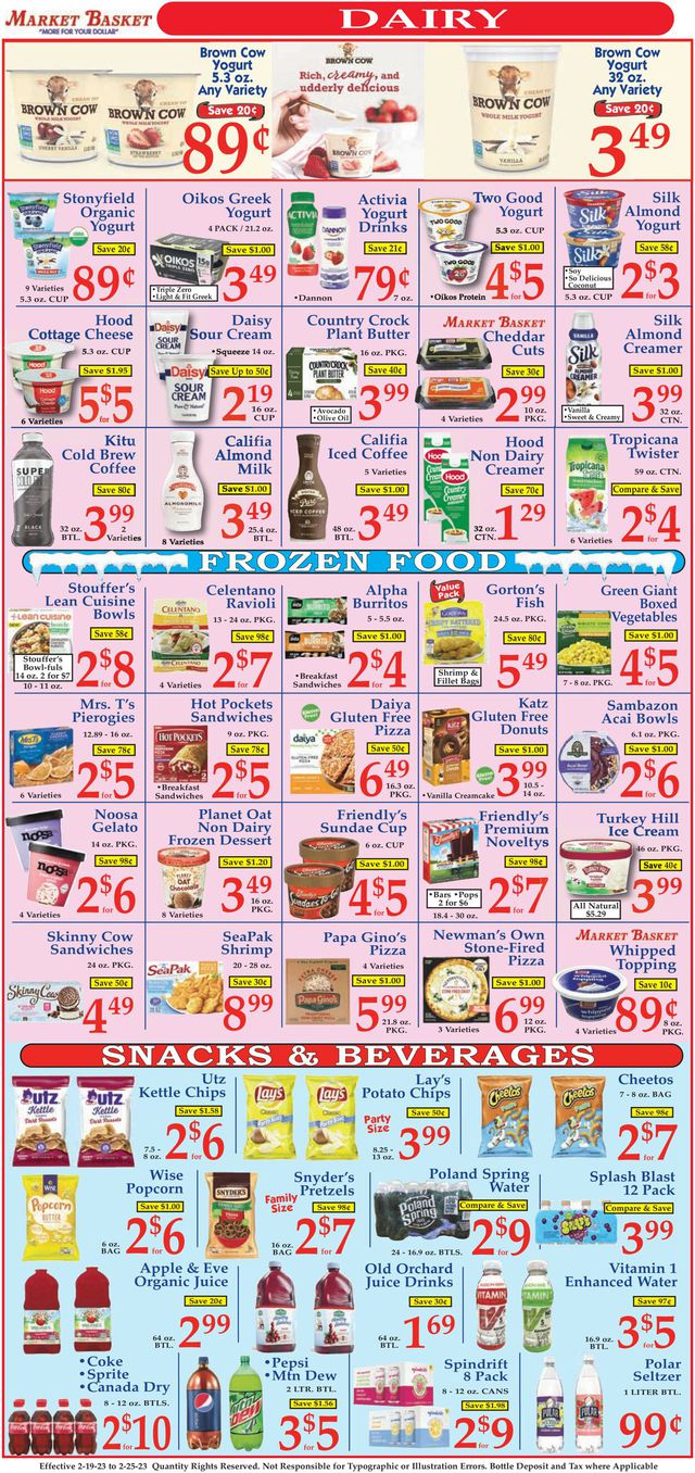 Market Basket Ad from 02/19/2023
