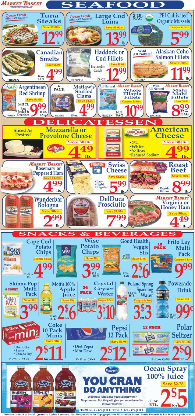 Market Basket Ad from 02/26/2023
