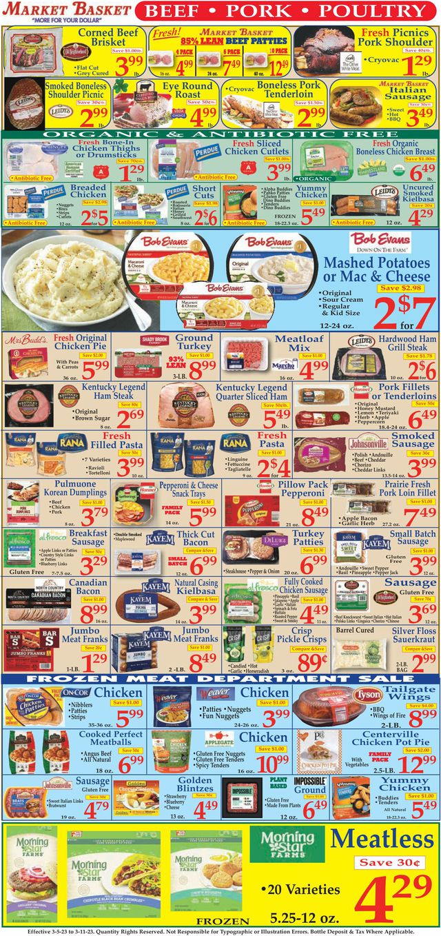 Market Basket Ad from 03/05/2023