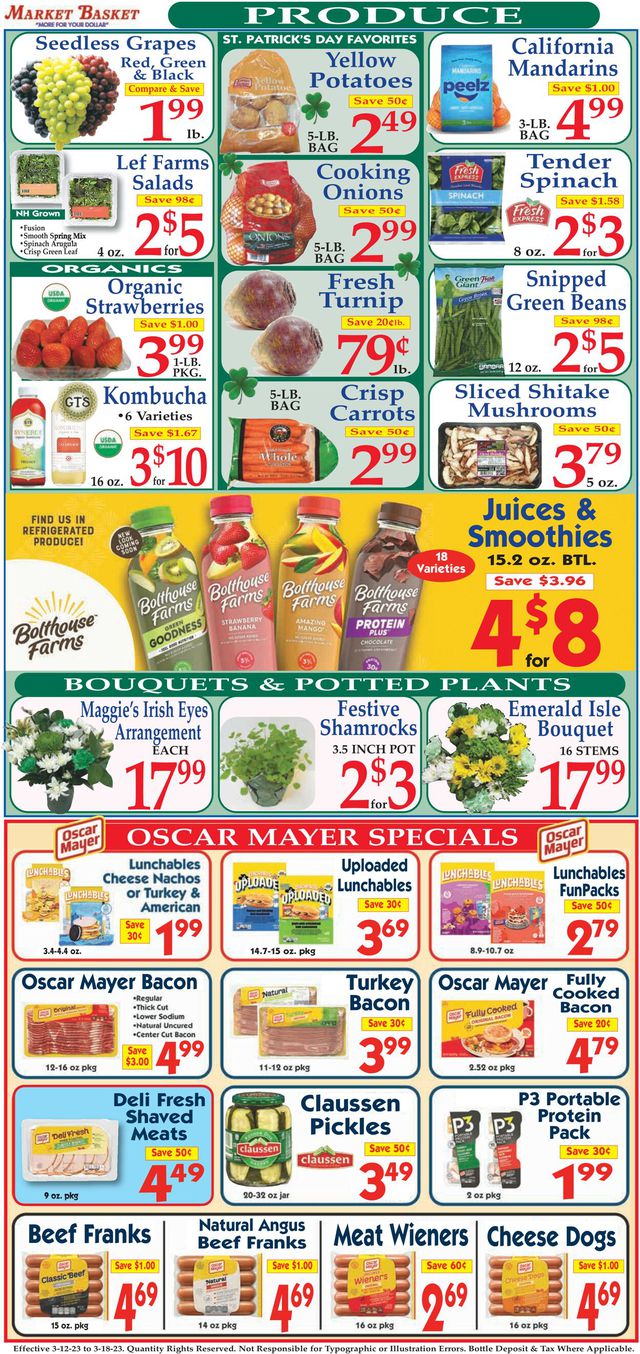 Market Basket Ad from 03/12/2023