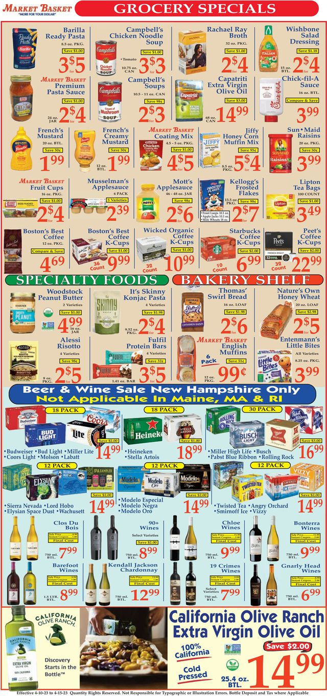 Market Basket Ad from 04/10/2023