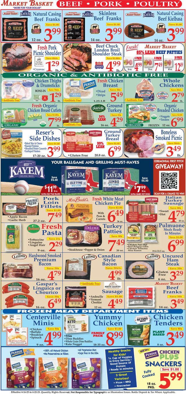Market Basket Ad from 04/16/2023