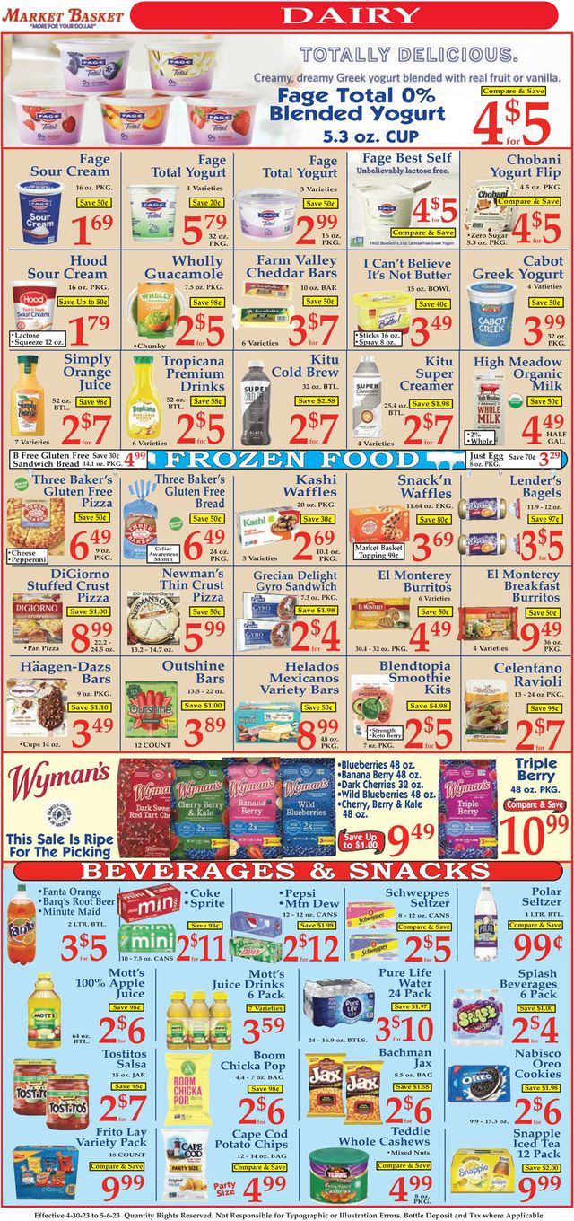 Market Basket Ad from 04/30/2023