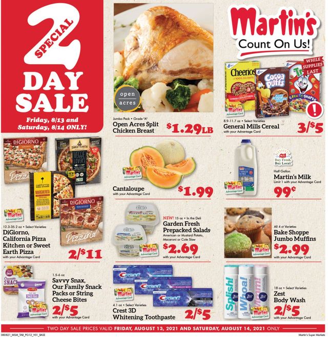 Martin’s Ad from 08/08/2021