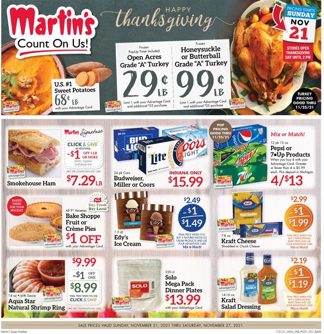 Martin’s Ad from 11/19/2021