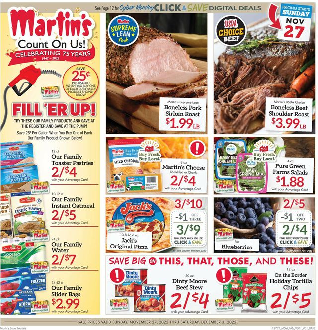 Martin’s Ad from 11/27/2022