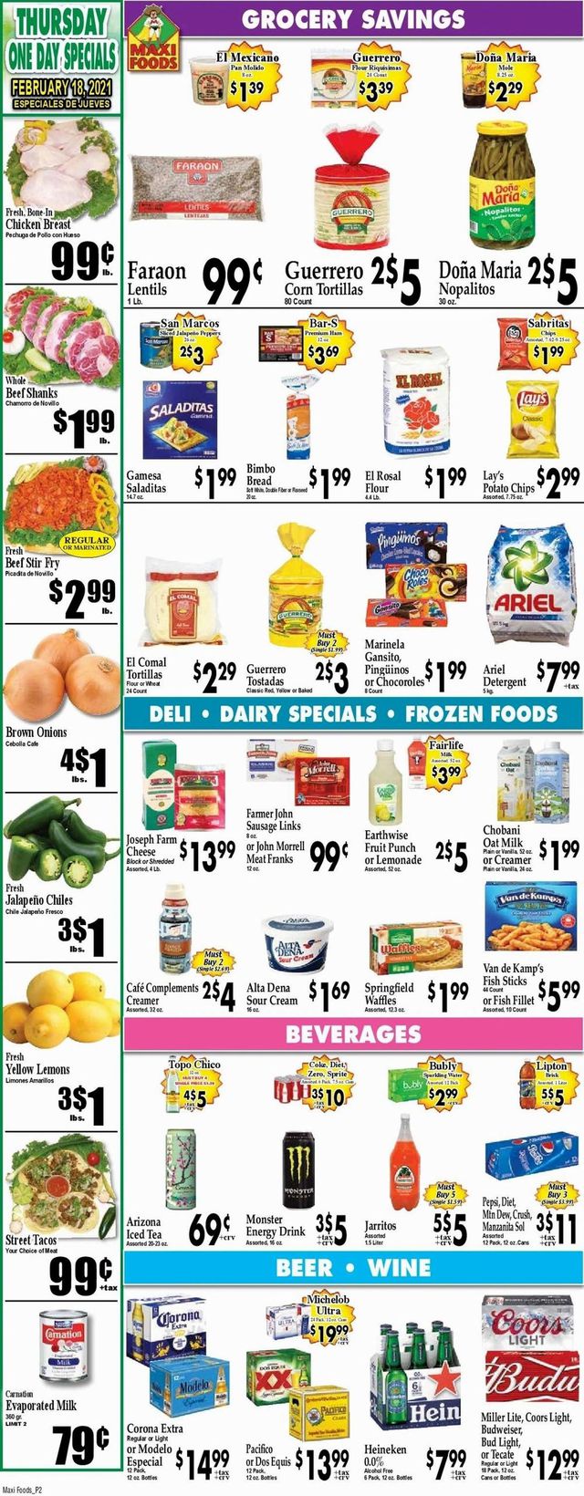 Maxi Foods Ad from 02/17/2021