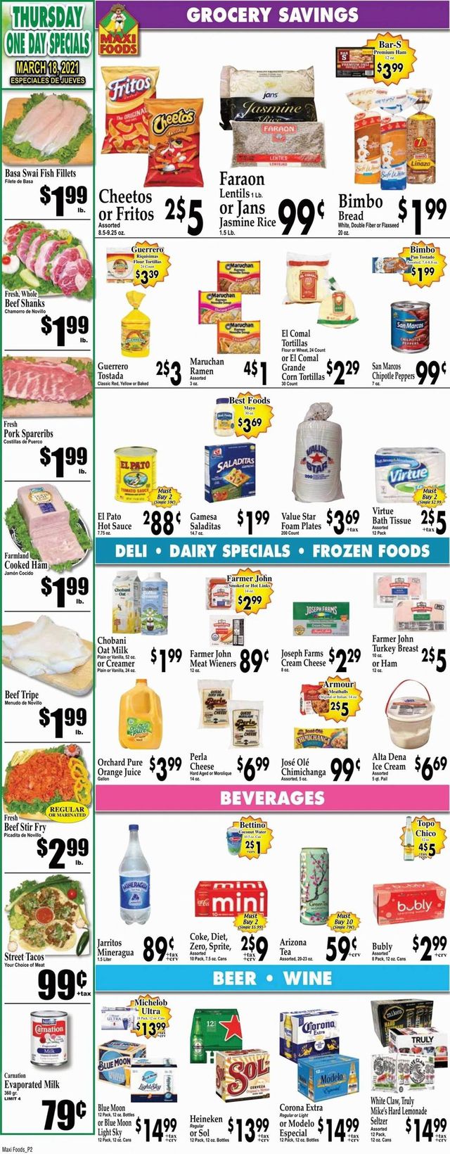 Maxi Foods Ad from 03/17/2021
