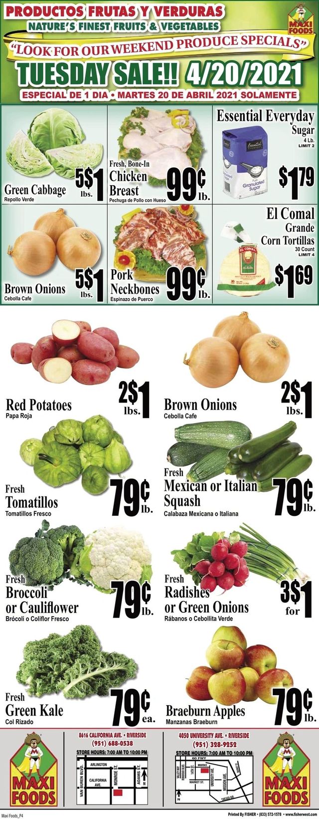 Maxi Foods Ad from 04/14/2021