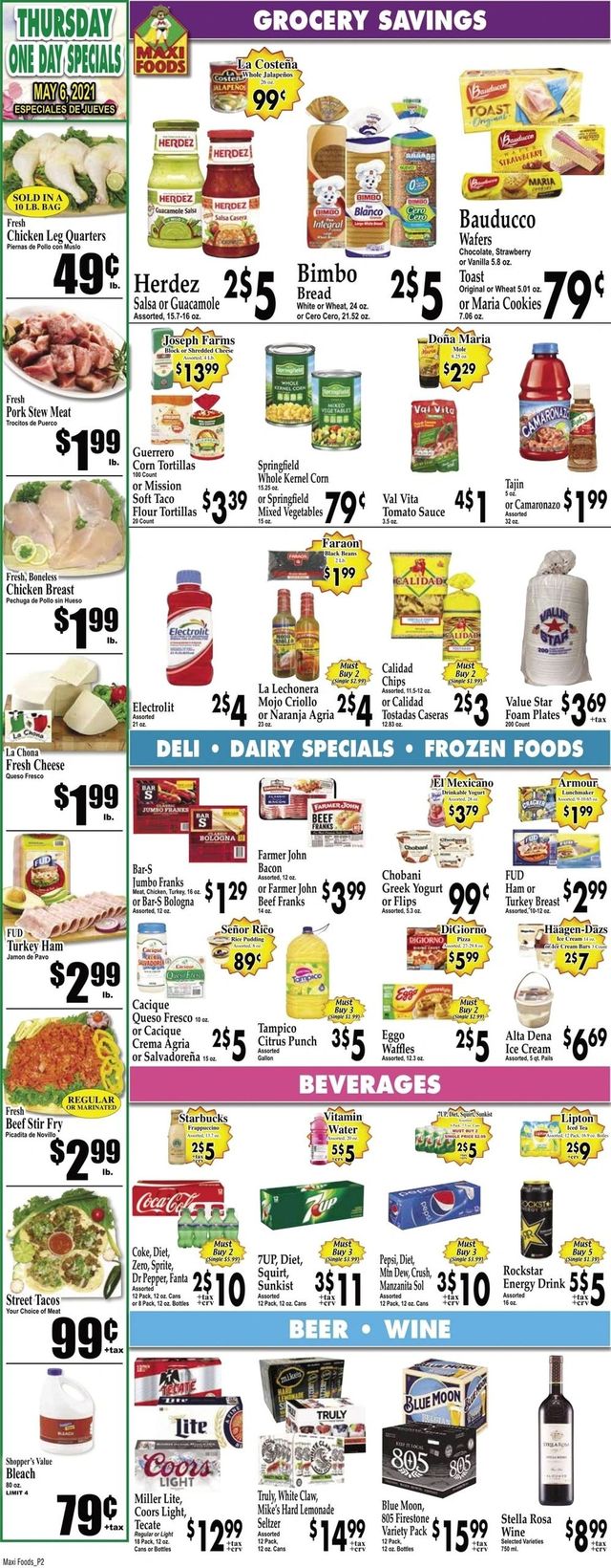 Maxi Foods Ad from 05/05/2021