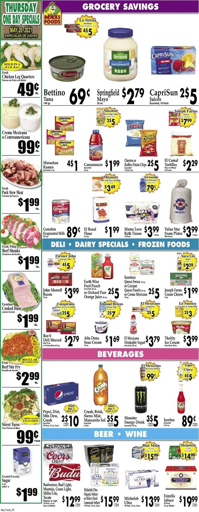 Maxi Foods Ad from 05/19/2021