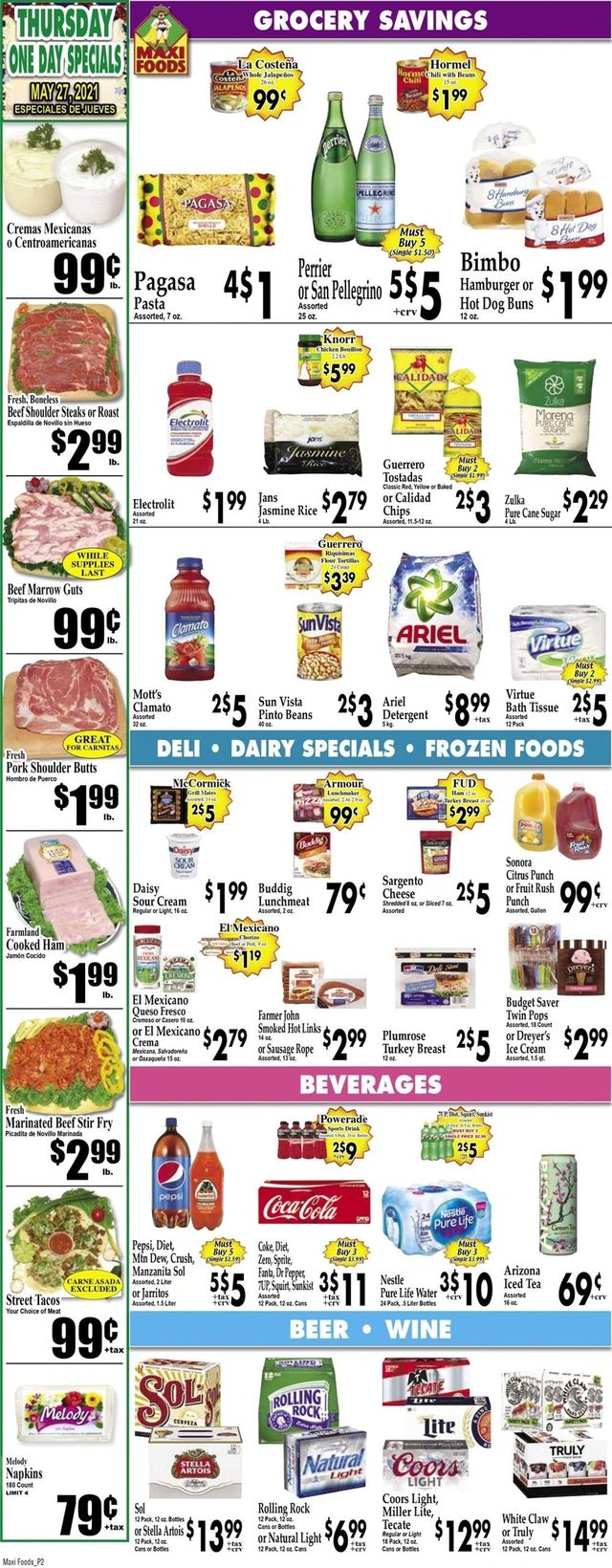 Maxi Foods Ad from 05/26/2021