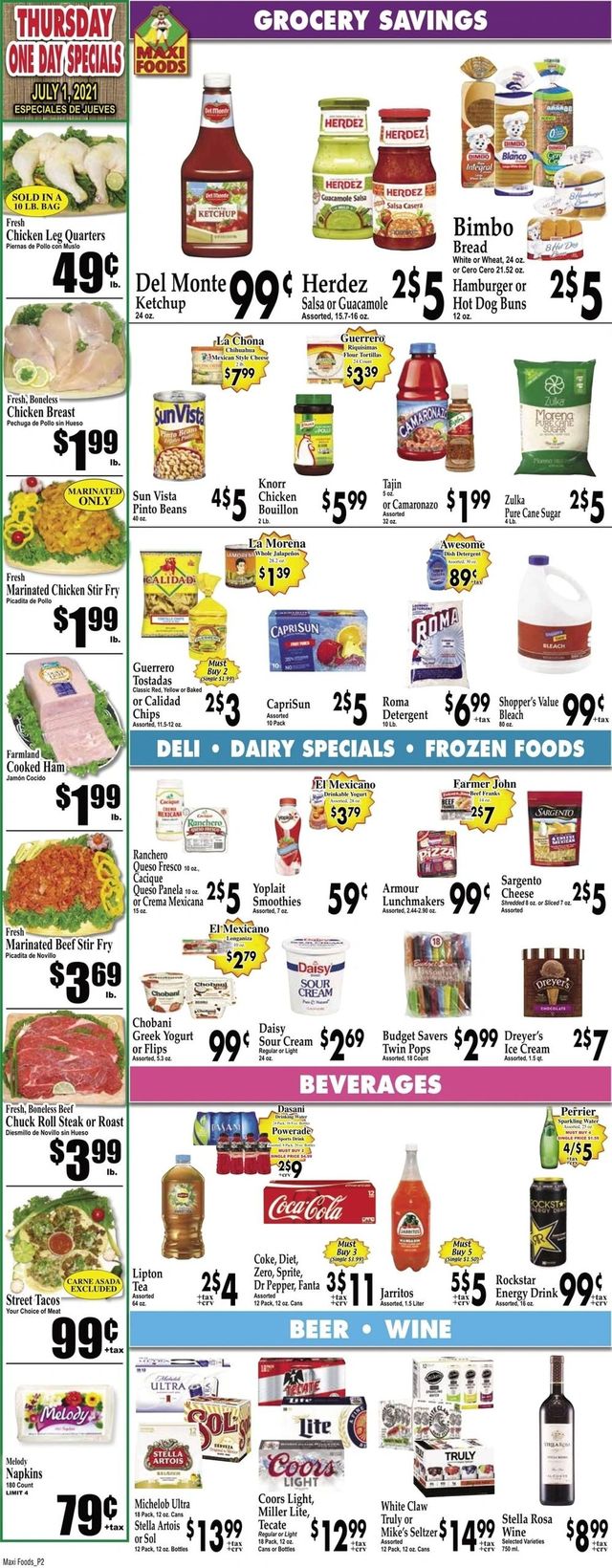 Maxi Foods Ad from 06/30/2021