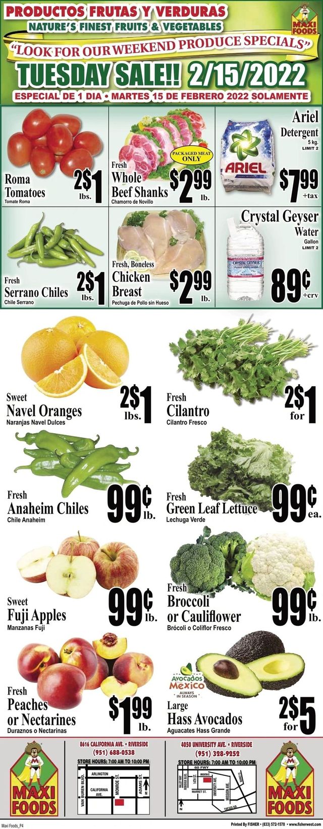 Maxi Foods Ad from 02/09/2022