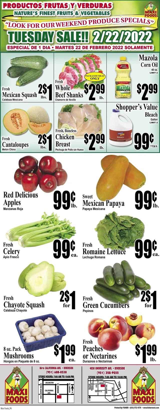 Maxi Foods Ad from 02/16/2022