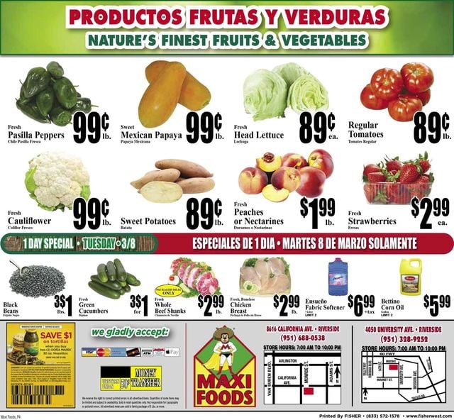 Maxi Foods Ad from 03/02/2022