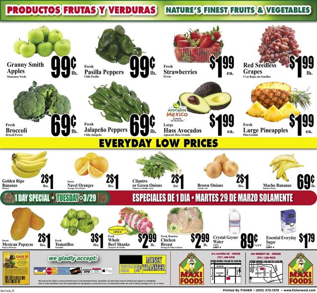 Maxi Foods Ad from 03/23/2022