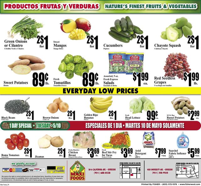 Maxi Foods Ad from 05/04/2022