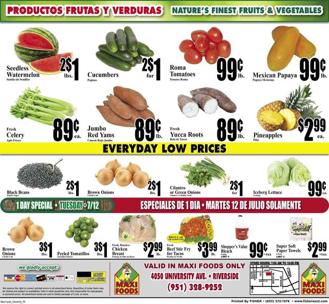 Maxi Foods Ad from 07/06/2022