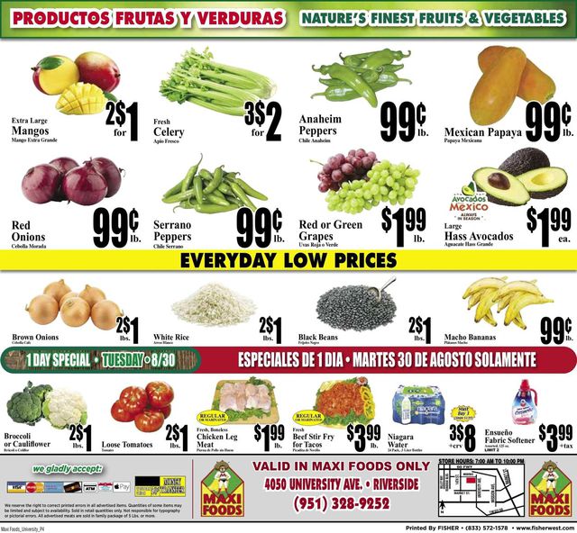 Maxi Foods Ad from 08/24/2022