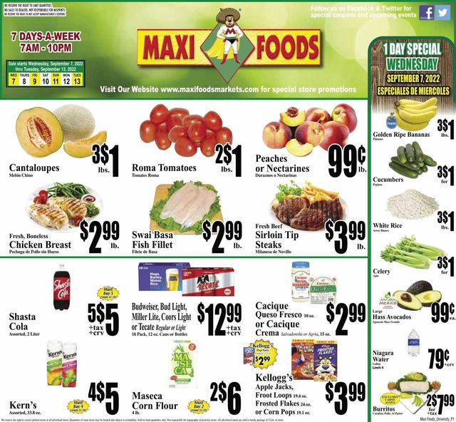 Maxi Foods Ad from 09/07/2022