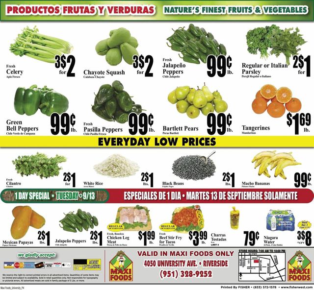 Maxi Foods Ad from 09/07/2022