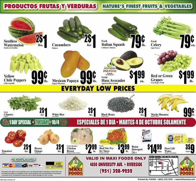 Maxi Foods Ad from 09/28/2022