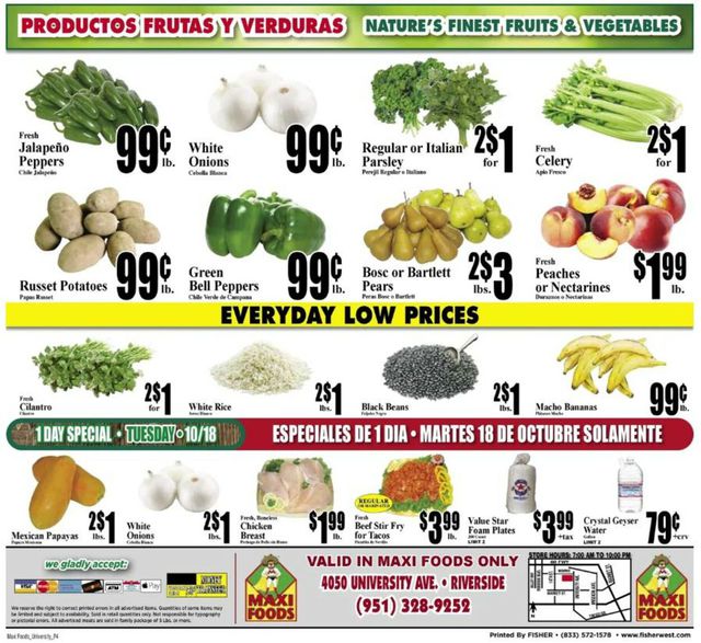 Maxi Foods Ad from 10/12/2022