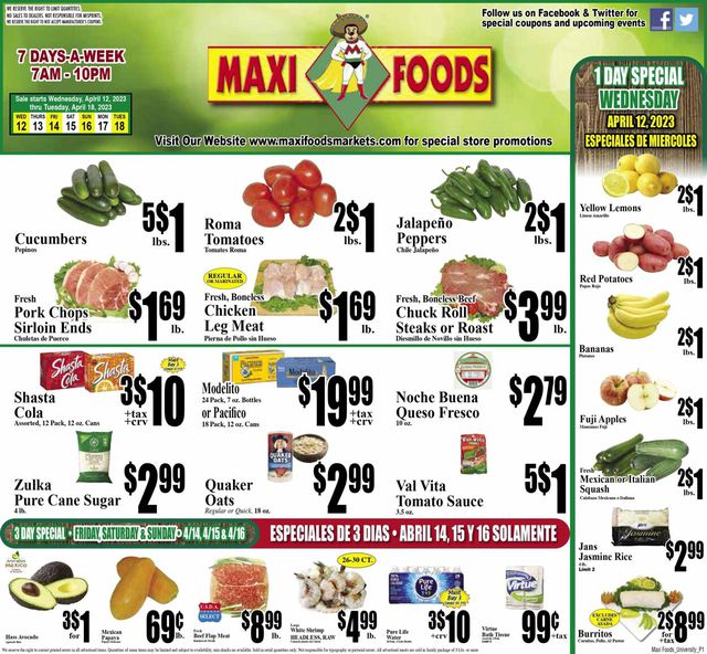Maxi Foods Ad from 04/05/2023