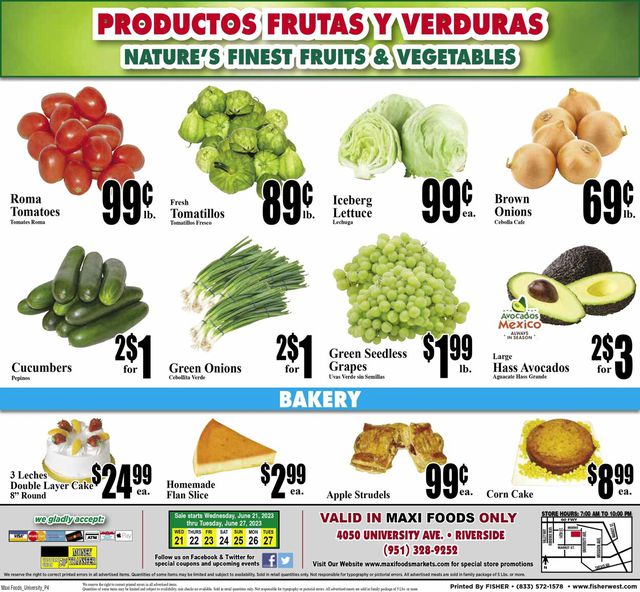 Maxi Foods Ad from 06/21/2023