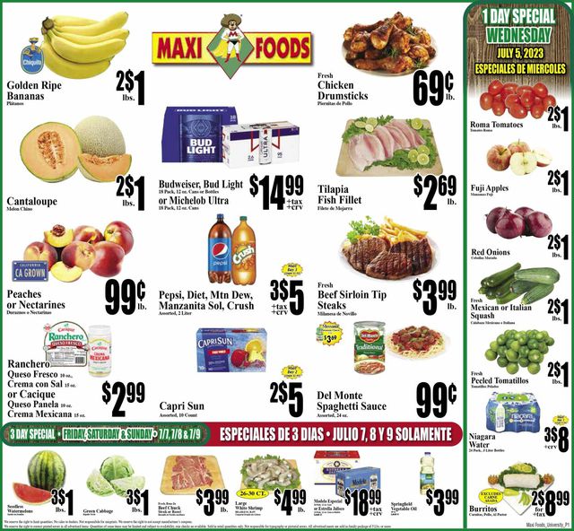 Maxi Foods Ad from 07/05/2023
