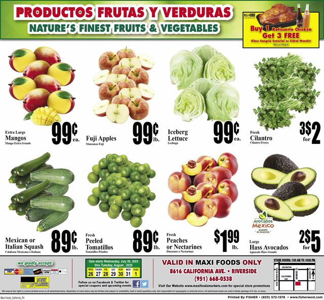 Maxi Foods Ad from 07/26/2023