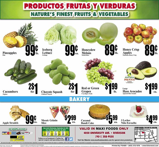 Maxi Foods Ad from 09/13/2023