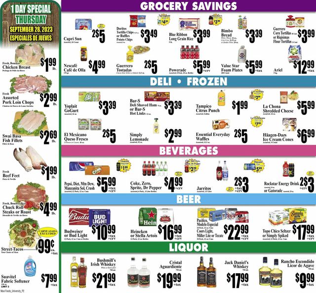 Maxi Foods Ad from 09/27/2023