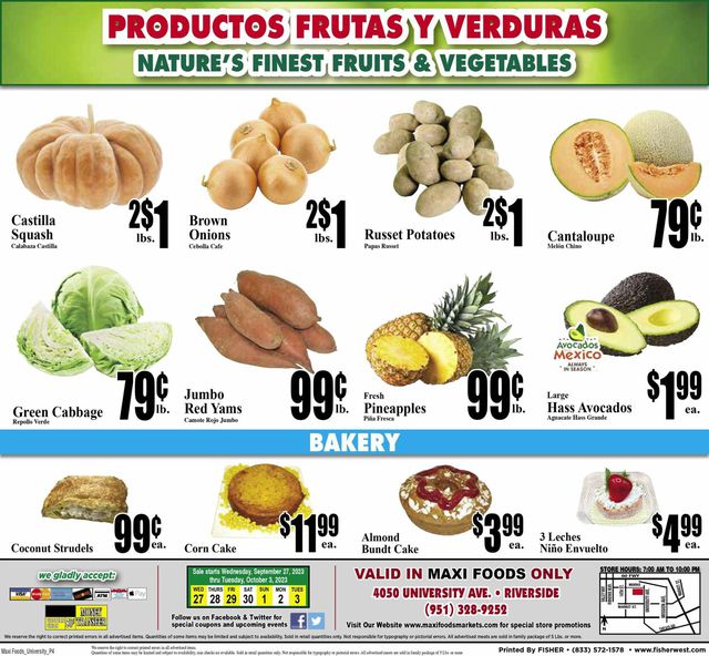 Maxi Foods Ad from 09/27/2023