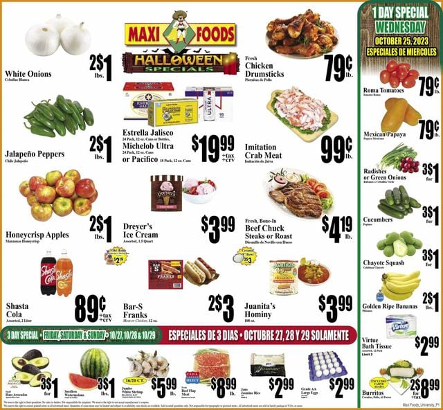 Maxi Foods Ad from 10/18/2023