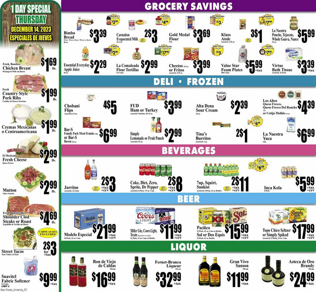 Maxi Foods Ad from 12/13/2023