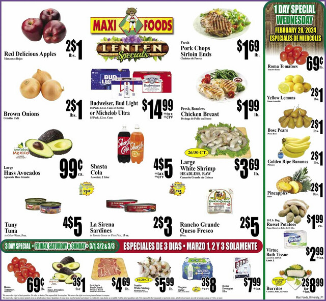 Maxi Foods Ad from 02/28/2024